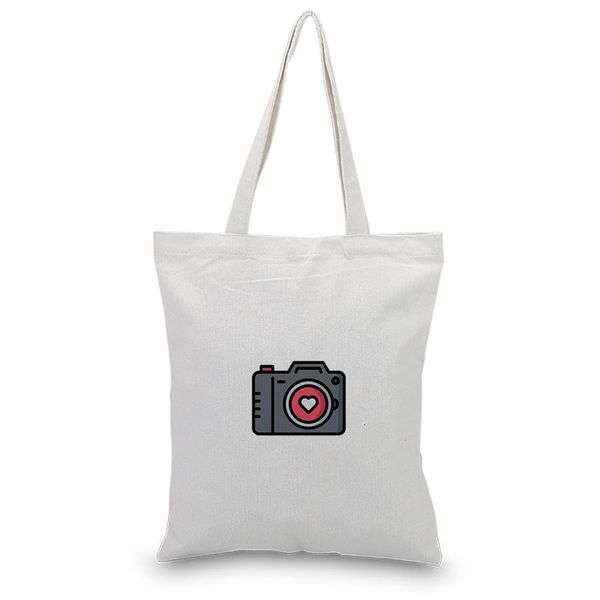 

shopping bags cute pattern handbag canvas tote bag custom print text diy daily use eco ecologicas reusable recycle