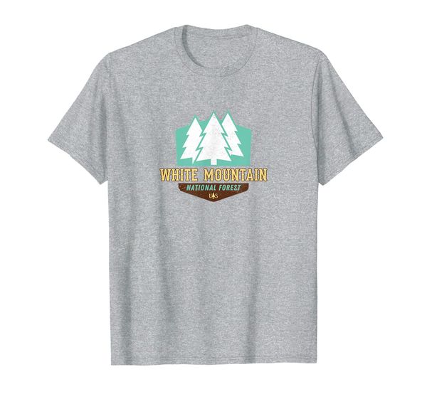 

white mountain national forest new vintage logo shirt, White;black