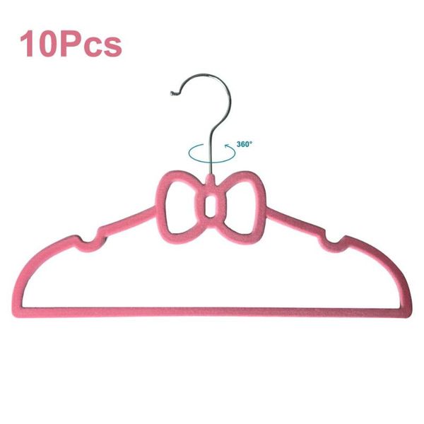 

laundry bags 10pcs flocking girls cute hanger butterfly shape 360 degree rotating stainless steel hook can be bent without deformation