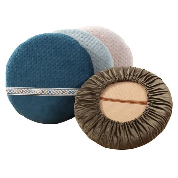 

chair covers 34cm/40cm memory cotton round seat cushion small stool cover office student mat bupadded