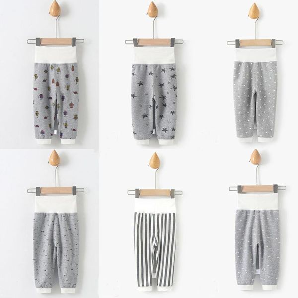 

trousers autumn high waist baby pants long girls boys leggings born cotton clothes clothing infant kids pp, Blue