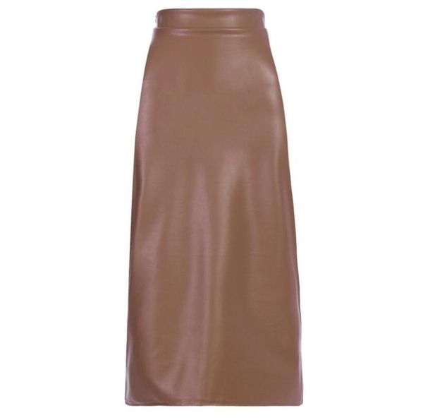 

skirts the pu leather fashionable casual skirt for ladies, Black