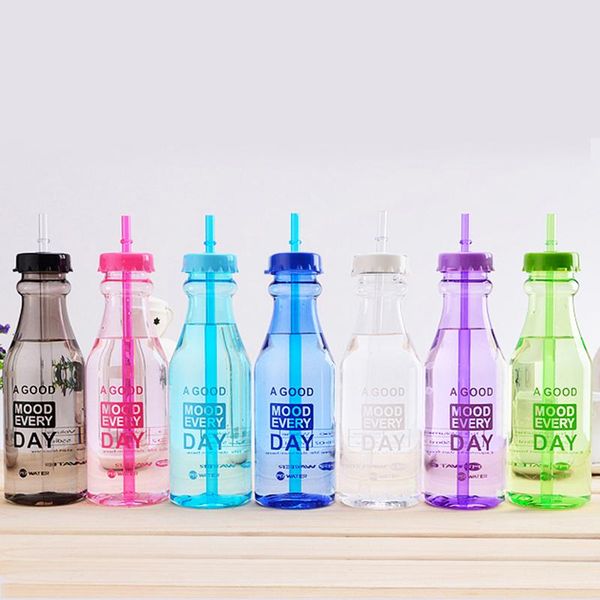 

water bottles sport juice bpa bottle portable plastic bike outdoor traveling climbing camp straw flower cute kettle