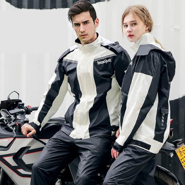

raincoats waterproof long raincoat pants set thin bicycle motorcycle design women men outdoor hiking capa lluvia rain tools dm50r