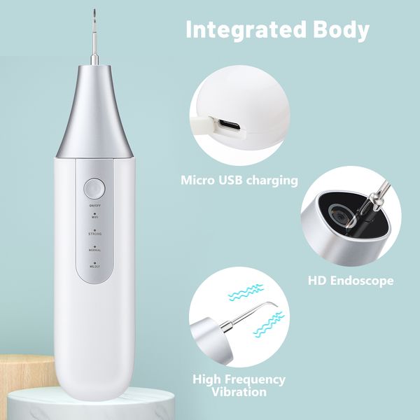 

ultrasonic tooth cleaner electric visual tooth clean device 2 million pixel endoscope whitening teeth ipx7 tartar removerperfections