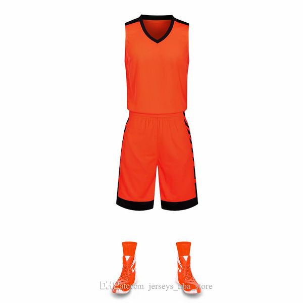 

discount men training basketball sets with shorts uniforms reversible basketball jerseys for that home and away look kits sports 44-40, Black;red