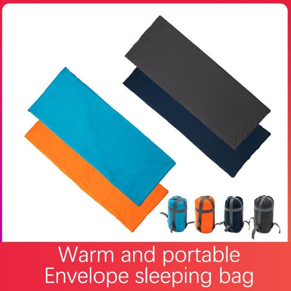 

2021 new 0.75kg ultralight warm spring and autumn outdoor camping envelope single sleeping bag office lunch break supplies