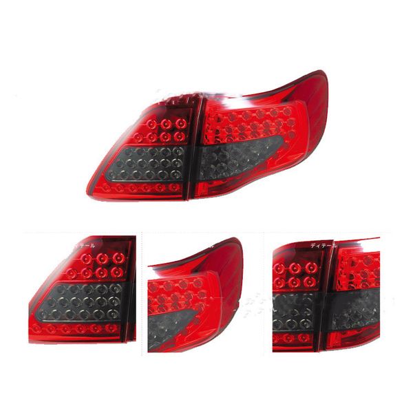 

for toyota corolla 2009-2010 car led taillight assembly brake light running lamp non-destructive installation