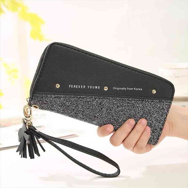

lady purses women wallets cards id holder handbags coin purse long clutch zipper moneybags girls wallet bags billfold pocket, Red;black