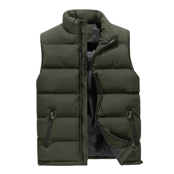 

men's vests men vest windproof warm waistcoat casual coats plus size winter sleeveless jacket down, Black;white