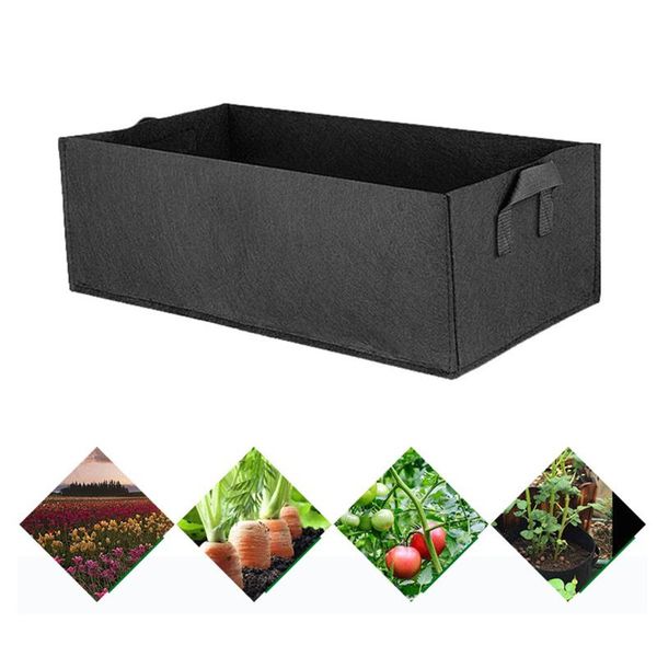

planters & pots garden planting pot vegetable growing bags with handle square high capacity flower non-woven fabric gardener eco-friendly