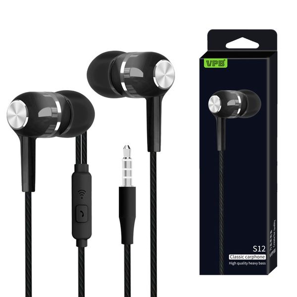 

new in-ear stereo earphone headphones headset with remote for iphone black white