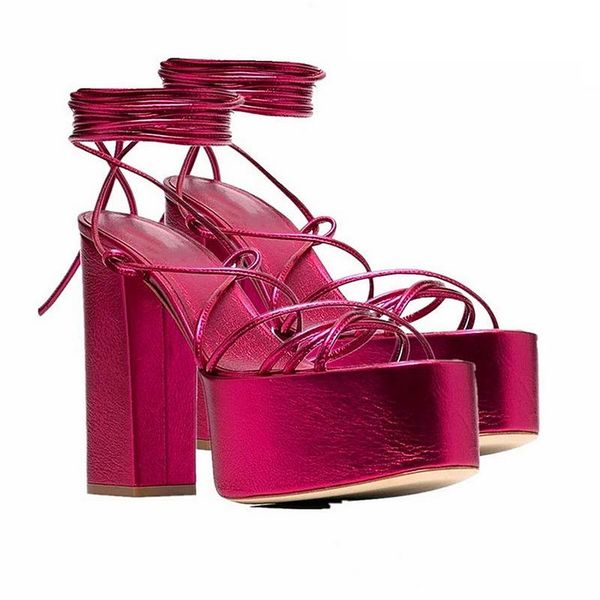 

dress shoes women's sandals summer open toe ankle strap platform snake pattern leather cross-straps high heels, Black