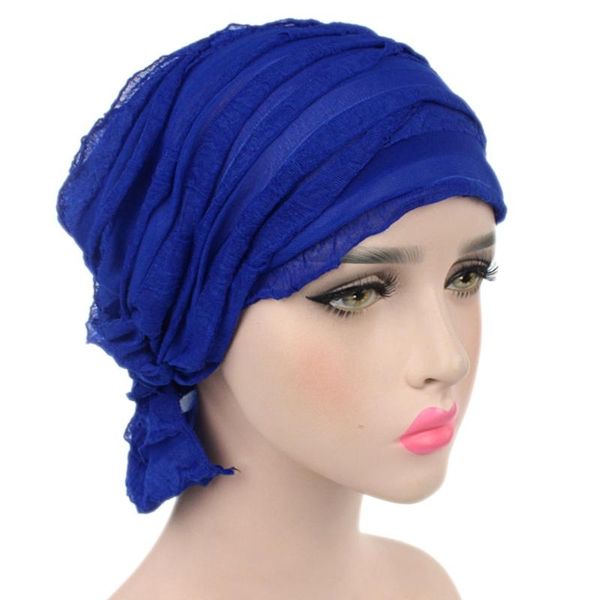 

caps & hats womens ruffle chemo hat beanie scarf turban headwear for cancer, Yellow
