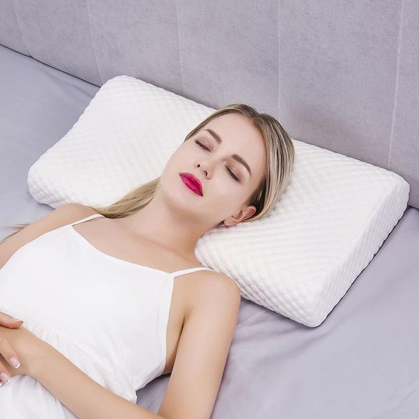 

massager pillows for sleeping memory foam neck pillow orthopedic cervical coccyx slow rebound health care pain release bedding
