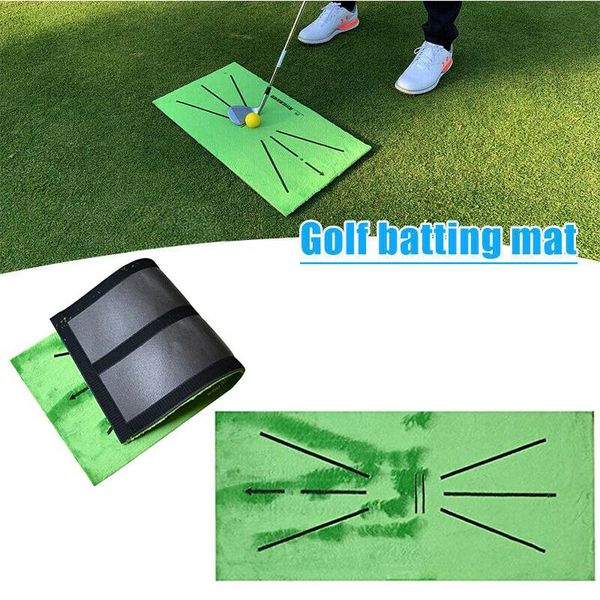 

indoor golf training swing detection mat golf carpet mini putting ball pad practice mat aid cushion supplies accessories