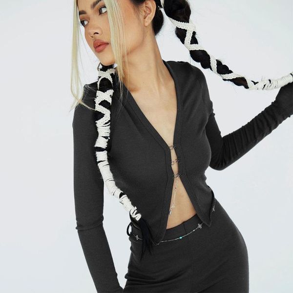 

women's two piece pants 2021 fall winter set black long sleeve v neck slim +bodycon wide leg full casual streetwear clothes, White
