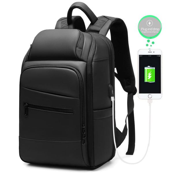 

backpack fashion business travel fit 15.6 inch lapbags male mochila water repellent