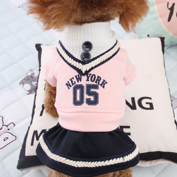 

dog apparel 100% cotton pet clothes autumn/winter small fashion keep warm girl