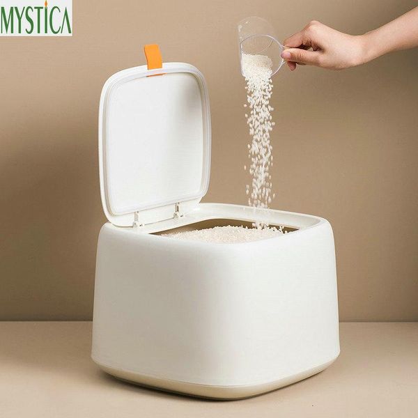 

storage bottles & jars nordic kitchen food box grain rice flour cereal bean organizer home candy sealed bin pp container holder