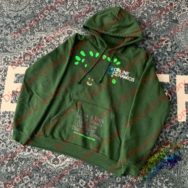 

2021fwss hoodies men women 1 quality pullover hooded green color xl, Black