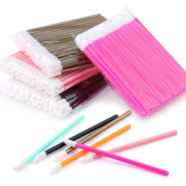 

makeup brushes 50pcs disposable lip brush mascara wands cleaning lipstick gloss applicator eyelash pen women accessories
