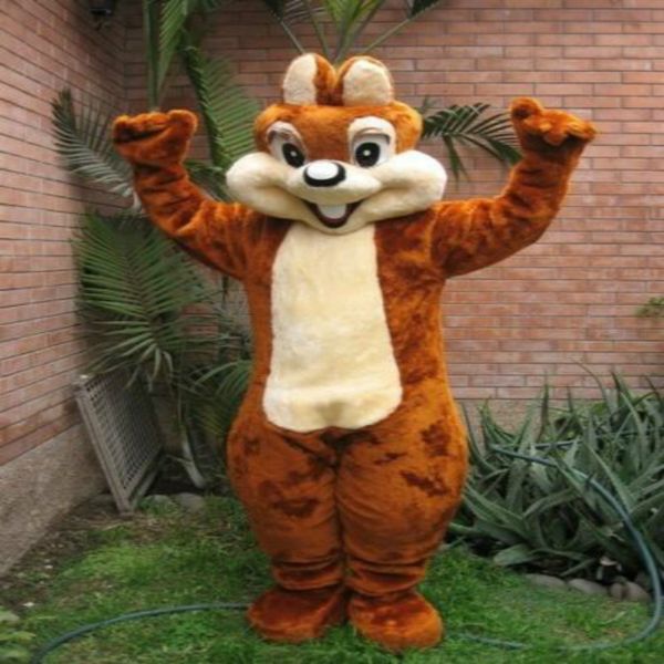 

mascot costumes plush squirrel mascot costume birthday funny halloween costume fursuit cartoon dress outfits carnival xmas ad clothes, Red;yellow