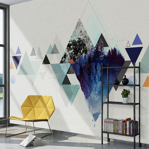 

wallpapers custom 3d fashion wallpaper modern light luxury abstract geometry wall mural living room tv sofa papers home decor