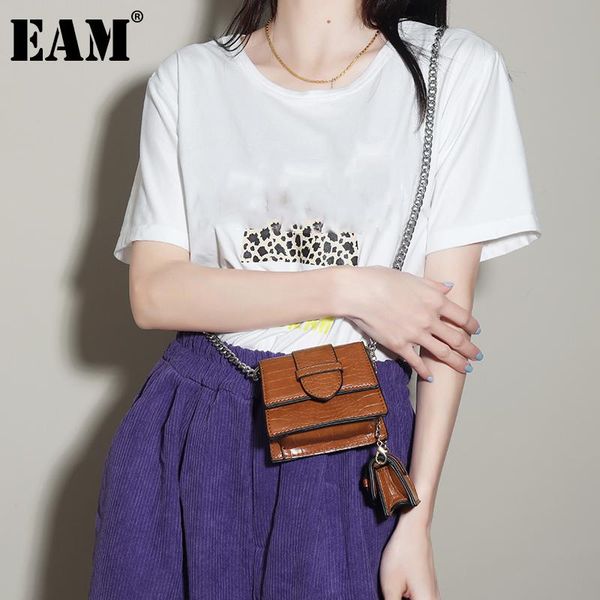 

evening bags [eam] women crocodile pattern square composite bag pu leather flap personality all-match crossbody fashion 2021 18a3614