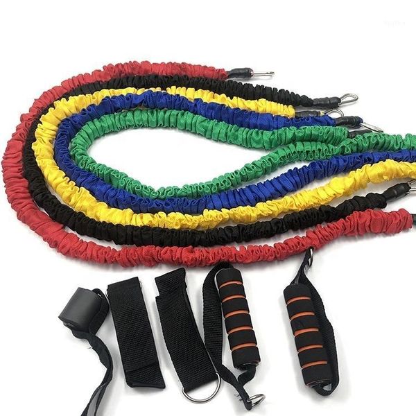 

resistance bands place of origin:jiangsu, china material:cloth and tpe color::black, red, green, yellow, blue type::fitness equipment functi