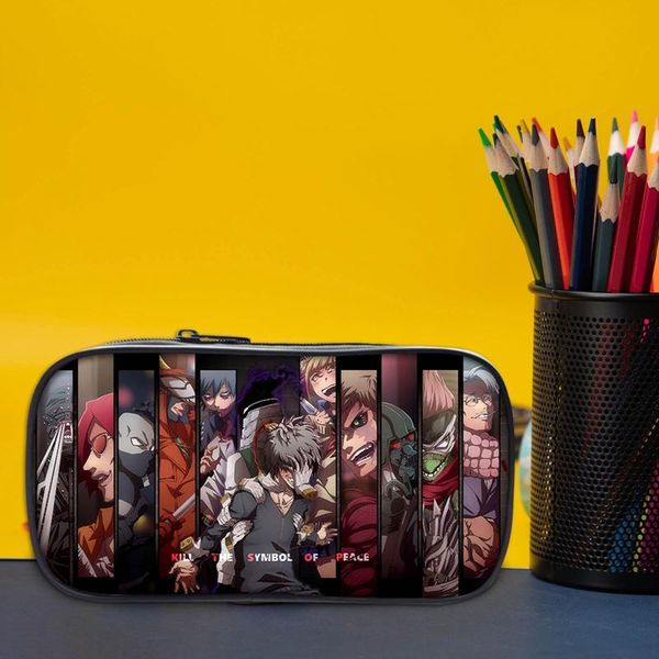

anime boku no hero academia pencil bag cosmetic cases my bags kid izuku midoriya bakugou katsuki student