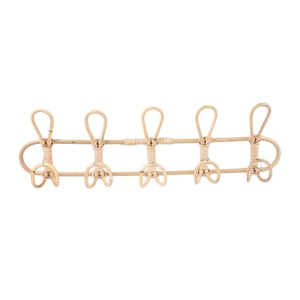 

hangers & racks large rattan wall hooks clothes hat hanging hook crochet cloth holder organizer decor for home