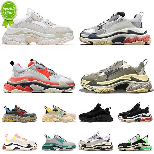 

36-45 2021 casual men women dad shoe paris 17fw luxurys designers shoes triple s crystal bottoms sneakers vintage track outdoors trainers si