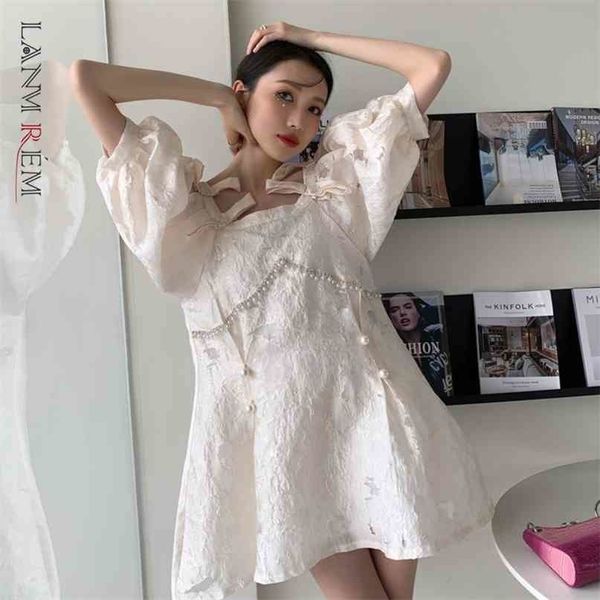 

women short puff sleeve floral dress casual large size fit lady fashion summer arrivals 2h109 210526, Black;gray