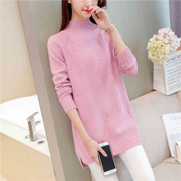 

women's tanks & camis autumn turtleneck high knitted shirt pullovers winter long sleeve loose u3pj, White