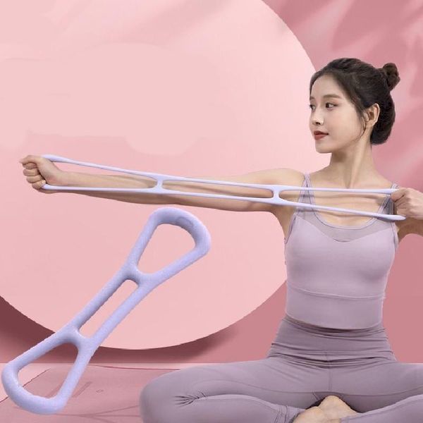 

resistance bands 8 word chest developer women rally device back training yoga pull rope elastic arms fitness equipment home gym