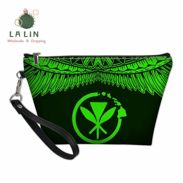 

kanaka maoli hawaii printed ladies makeup bags women zipper big capacity travel toiletries storage handbags pu cosmetic case