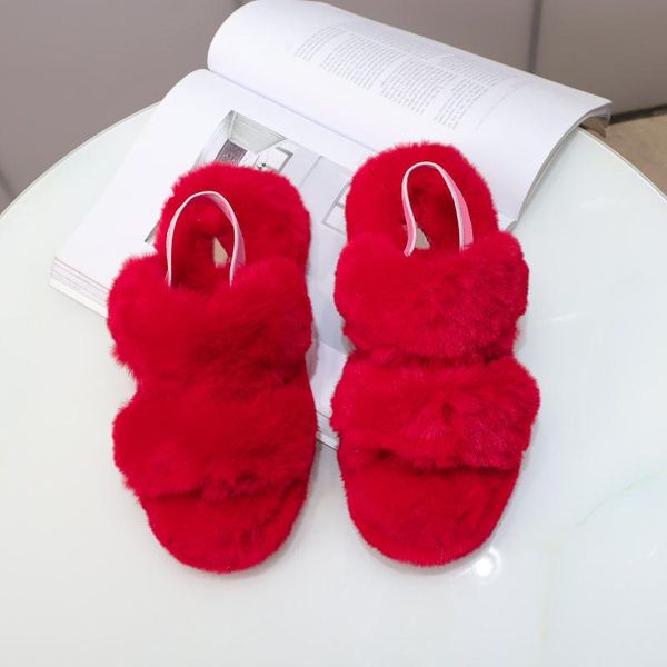 

designer new fashion trendy ladies slippers, plush cute, multi-color optional, comfortable, wear-resistant,, Black