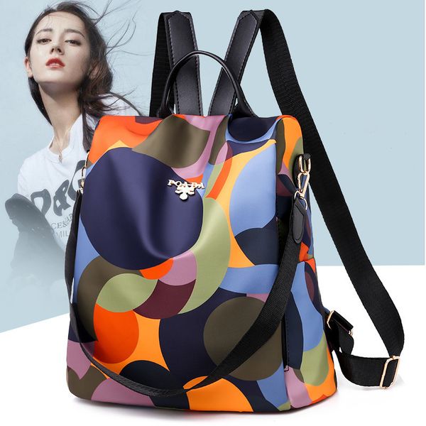 

women's backpack korean anti theft oxford cloth large capacity student schoolbag women's bag
