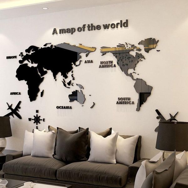 

wall stickers 3d stereo acrylic sticker sofa background painting office decoration children room home