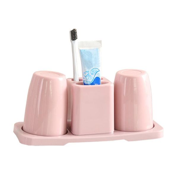 

2 set of creative simple toothbrush holder double cup toothbrush rack organizer