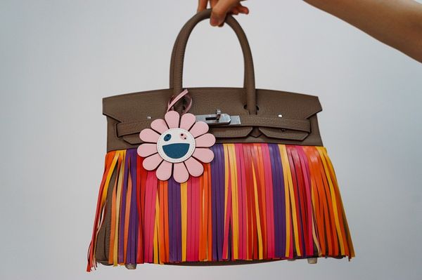 

factory wholesale fully handmade quality,togo leather,graffiti tassel designers purse30cm,wax thread, in stock,fast delivery