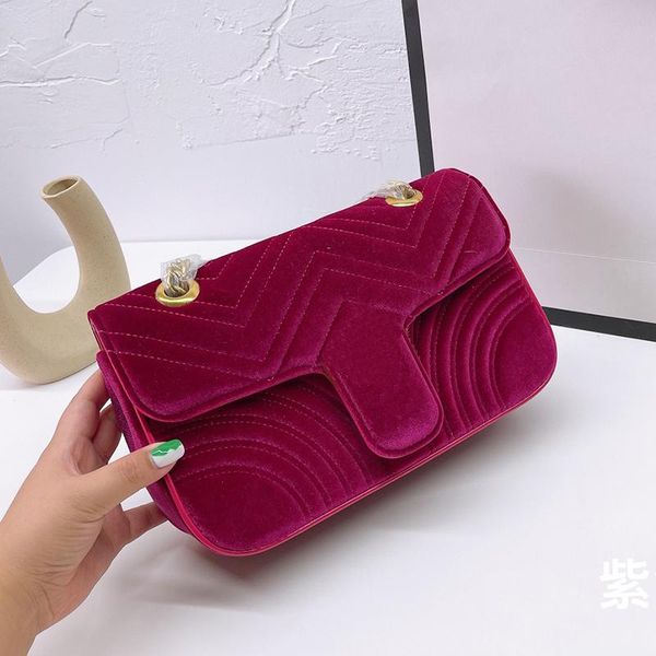 

classic luxury designer women evening bags italy classic velvet shoulder bag vintage lady bronze buckle velour crossbody handbags genuine le