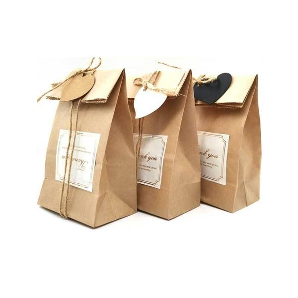 

15pcs christmas gift bags santa christmas socks kraft paper bag decorations for home party favor box navidad 2021