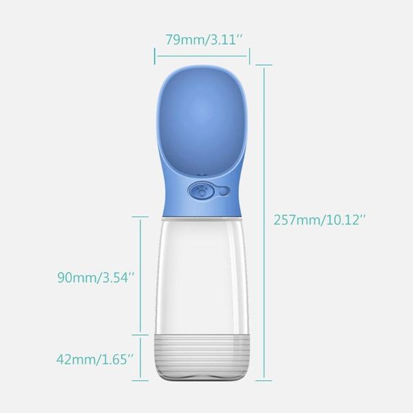 

portable pet water bottle leak proof dog and water dispenser travel bowl q22b
