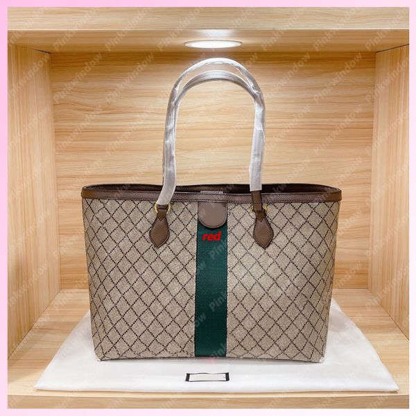 Bolsa Tote Casual Feminina Ophidia Bolsas de Ombro Grandes Bolsas Masculinas Bolsas Femininas de Designer de Luxo Bolsas Tiracolo P2106221L