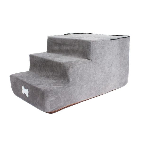 

kennels & pens dog stairs ladder pet 3 step romp sofa bed ramp anti-slip removable dogs supplies