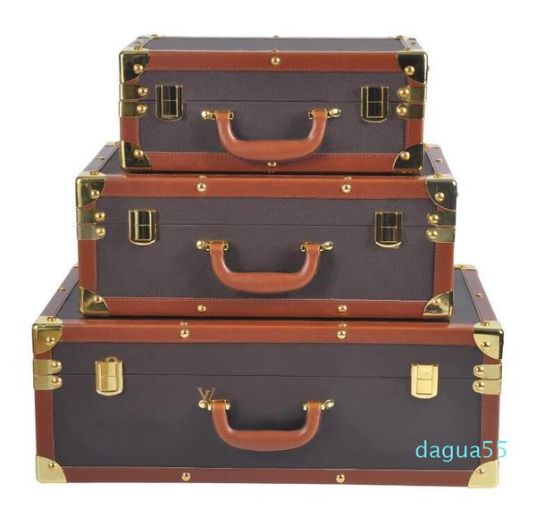

vutton pu leather suitcase designers bag suitcases set letters luggage travel trunk flowers fashion xvpto, Red;black