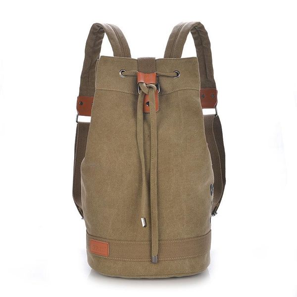 

backpack bucket bag outdoor sports duffle travel rucksack multifunctional military tactical canvas for men