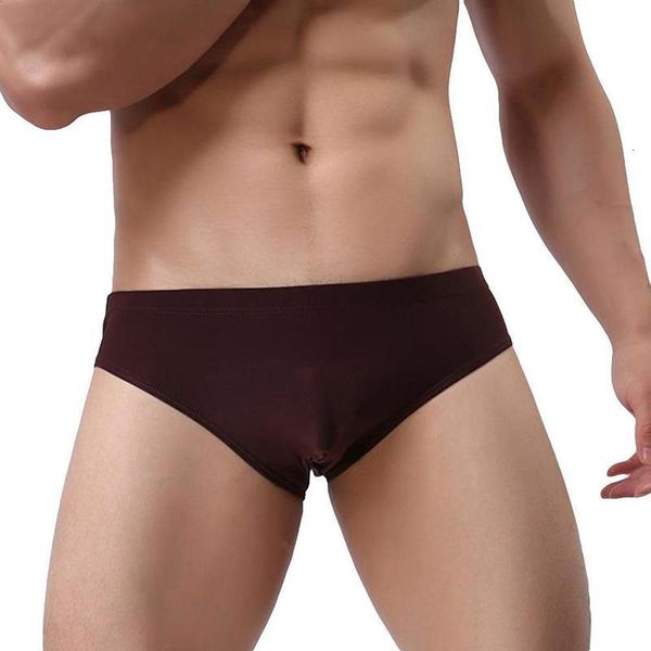 

men underwear effects color mid rise ice silk slips elastic male breathing moderate soft under quick dry, Black;white